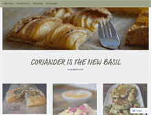 Tablet Screenshot of corianderisthenewbasil.com